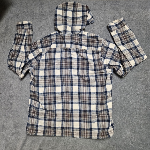 LL Bean Men's Scotch Plaid Flannel Shacket Anorak Traditional Fit Size L - Reg - Picture 3 of 11